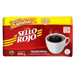 Café Sello Rojo Grano Molido 600grs